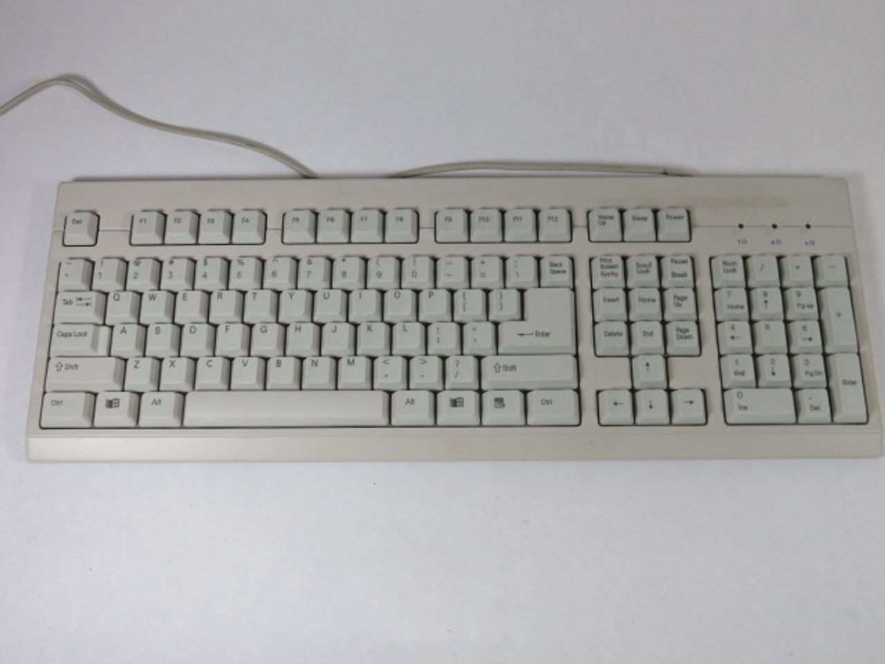 Microsoft Generic Windows Qwerty Keyboard White USED