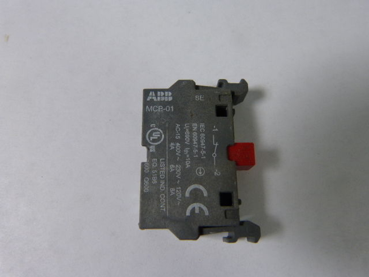 ABB MCB-01 Contact Block 1NC 10A 690V USED