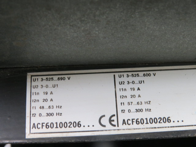 ABB ACF60100206-000H1200901 Variable Frequency AC Drive USED