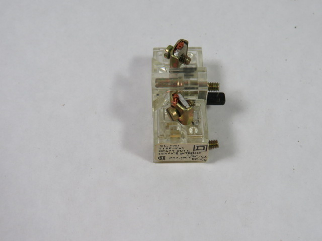 Square D 9001-KA3 30mm Contact Block 1NC 600V USED