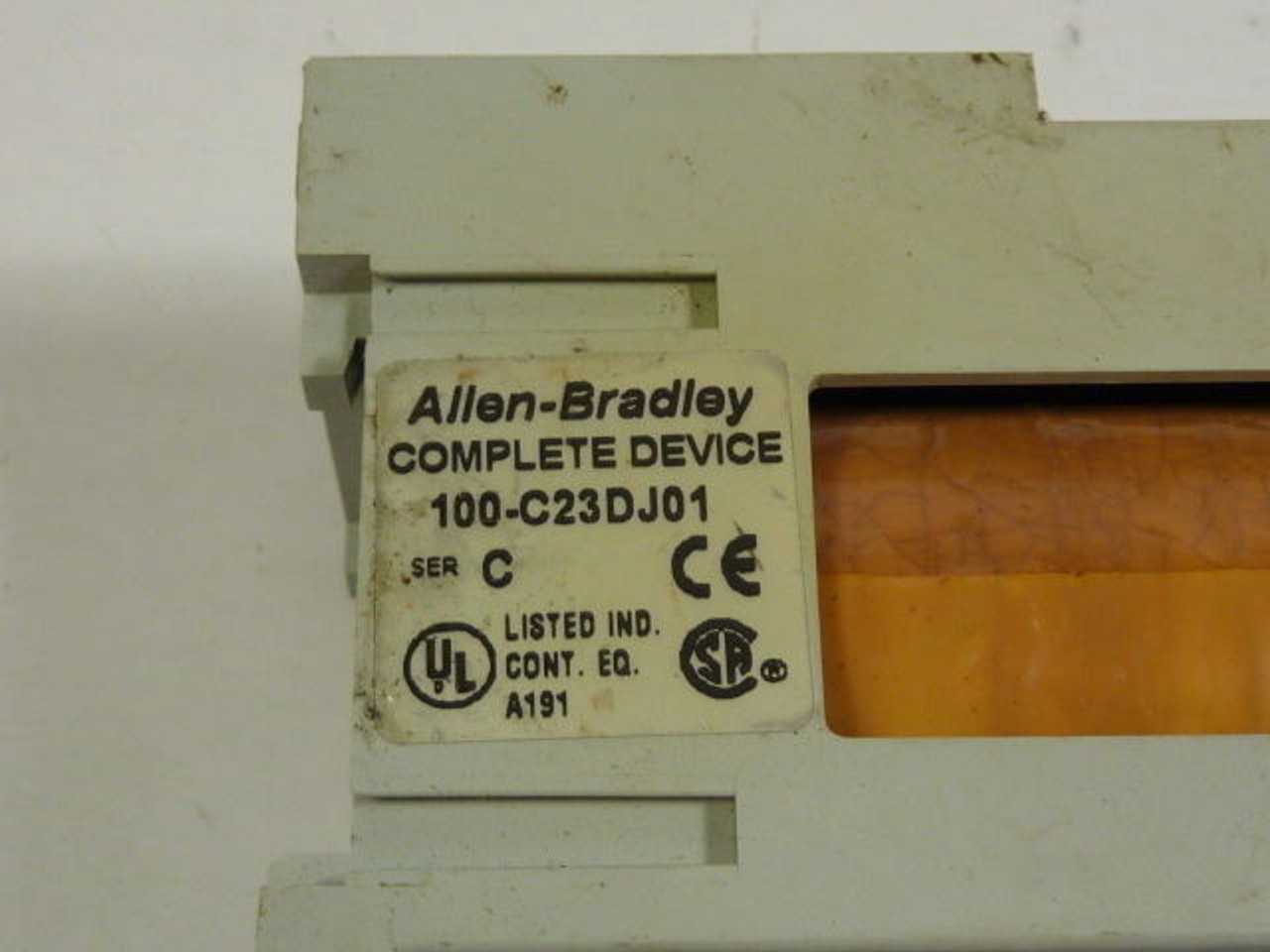 Allen-Bradley 100-C23DJ01 Series C Contactor 24VDC *Cosmetic Damage* USED