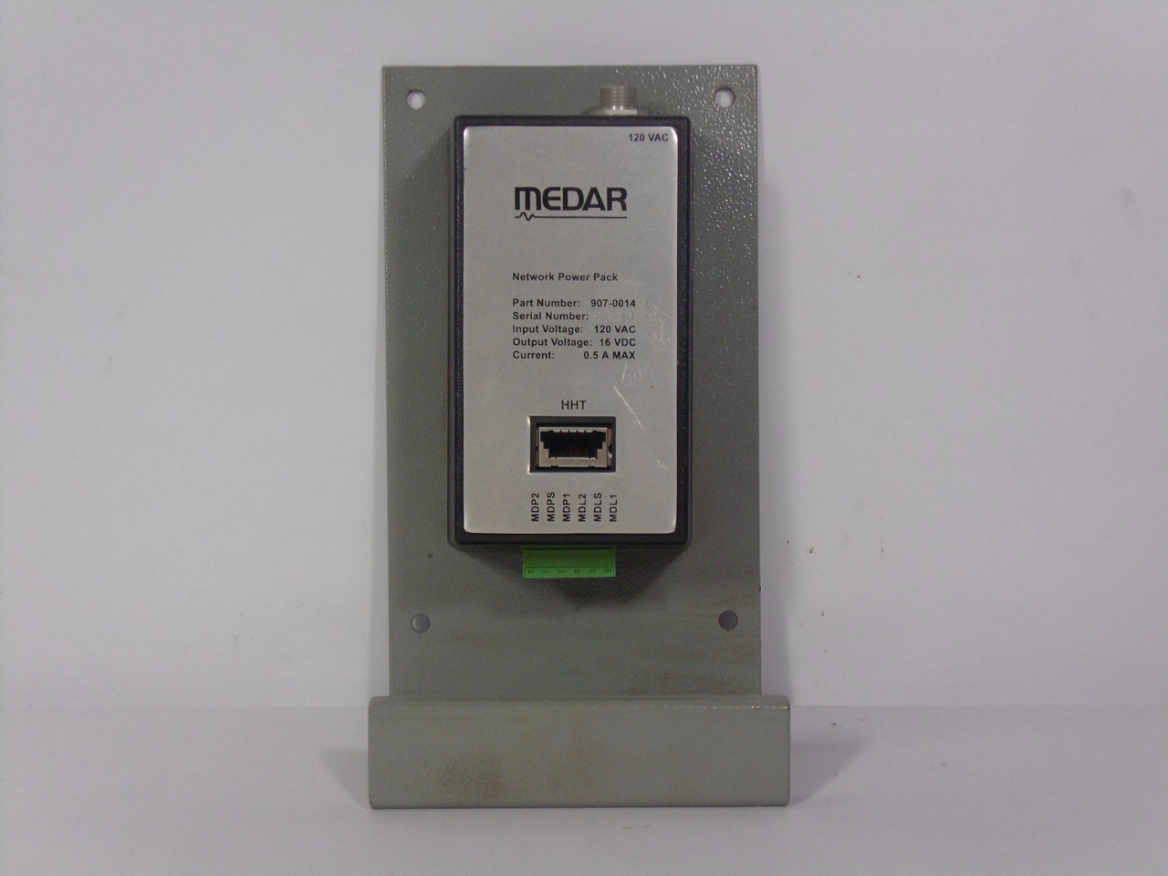 Medar 907-0014 Network Power Pack 120 VAC USED
