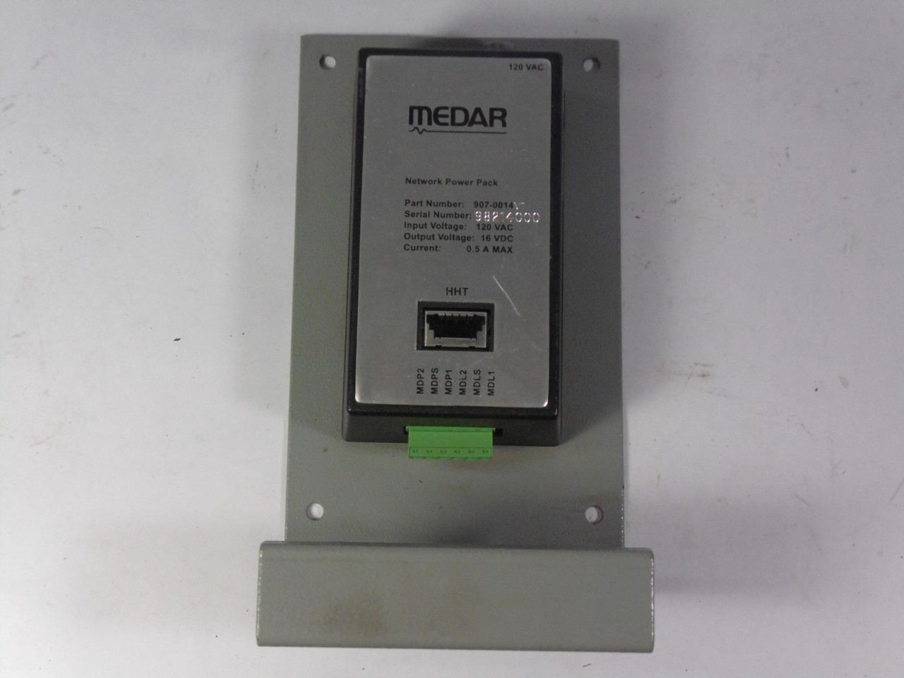 Medar 907-0014 Network Power Pack 120 VAC USED