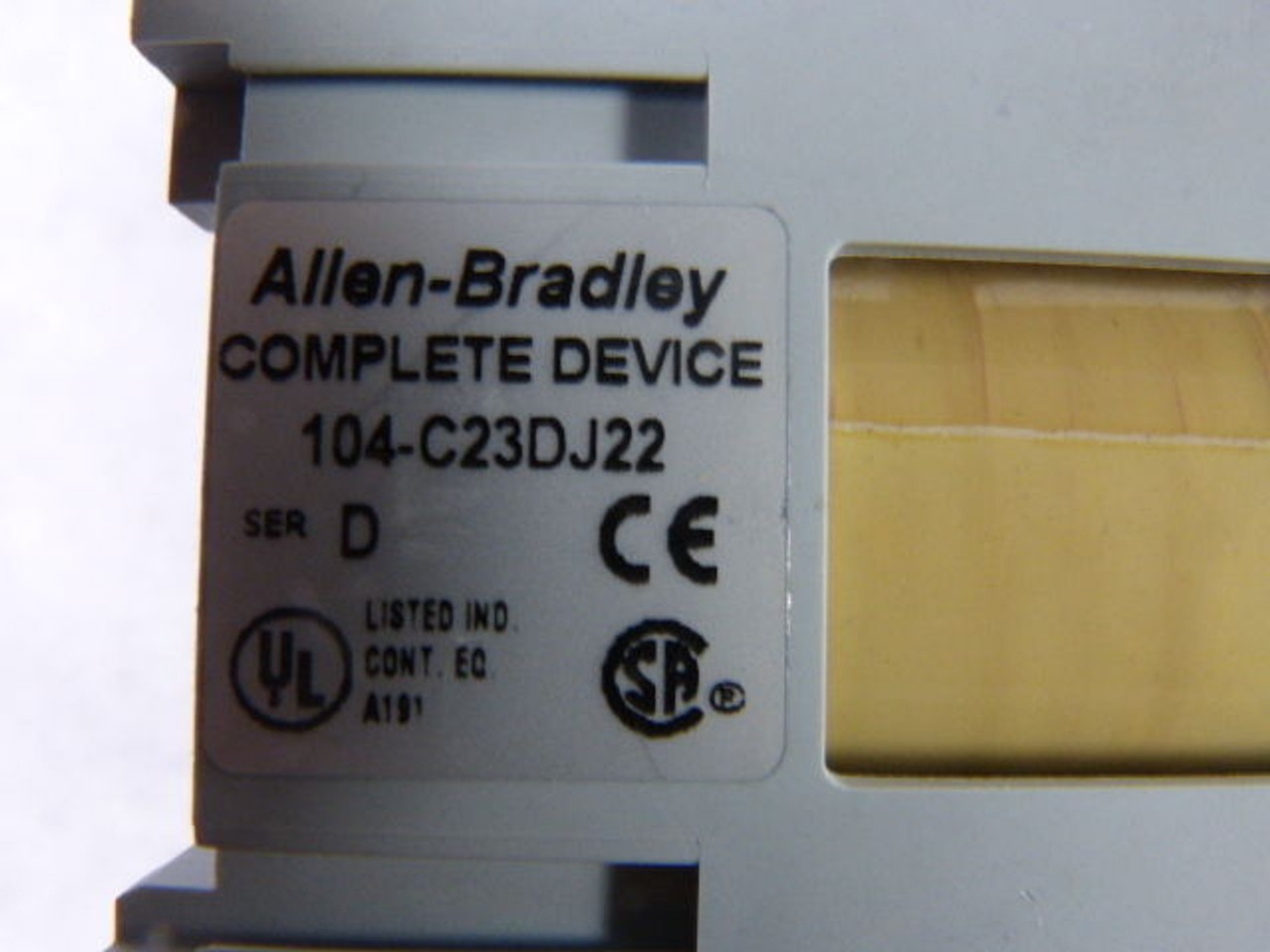 Allen-Bradley 104-C23DJ22 MCS-C Reversing Contactor 23A 24VDC IEC USED