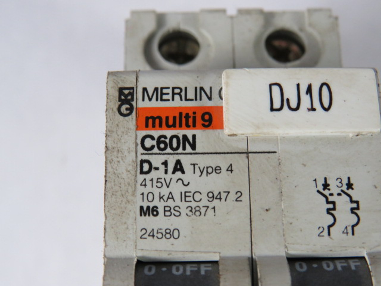 Merlin Gerin 24580 Miniature Circuit Breaker 1A 415V 2P USED