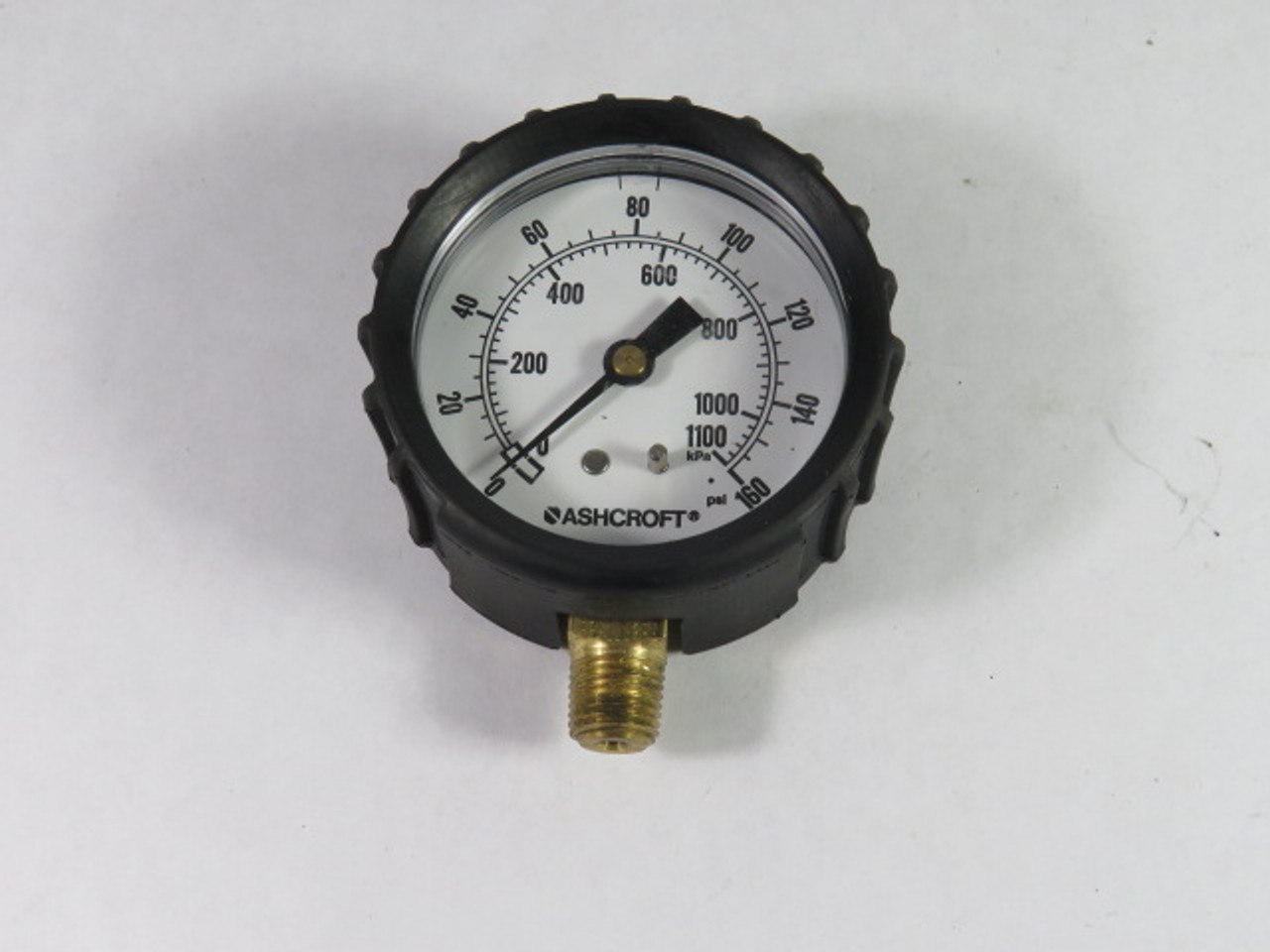 Ashcroft 0-160PSI Pressure Gauge 0-160PSI 2.5" Diameter 1/4" NPT USED