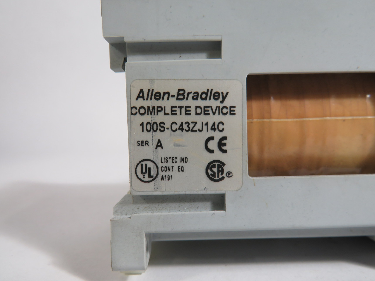 Allen-Bradley 100S-C43ZJ14C Contactor 600V 24VDC W/ 100S-A10 USED
