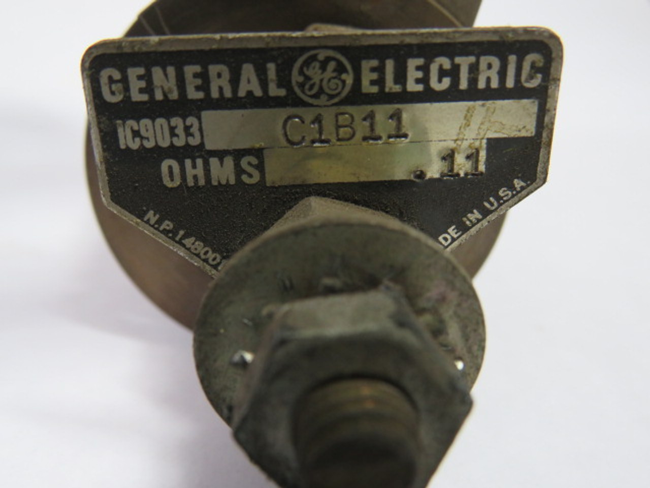 General Electric IC9033C1B11 Resistor .11 Ohms USED