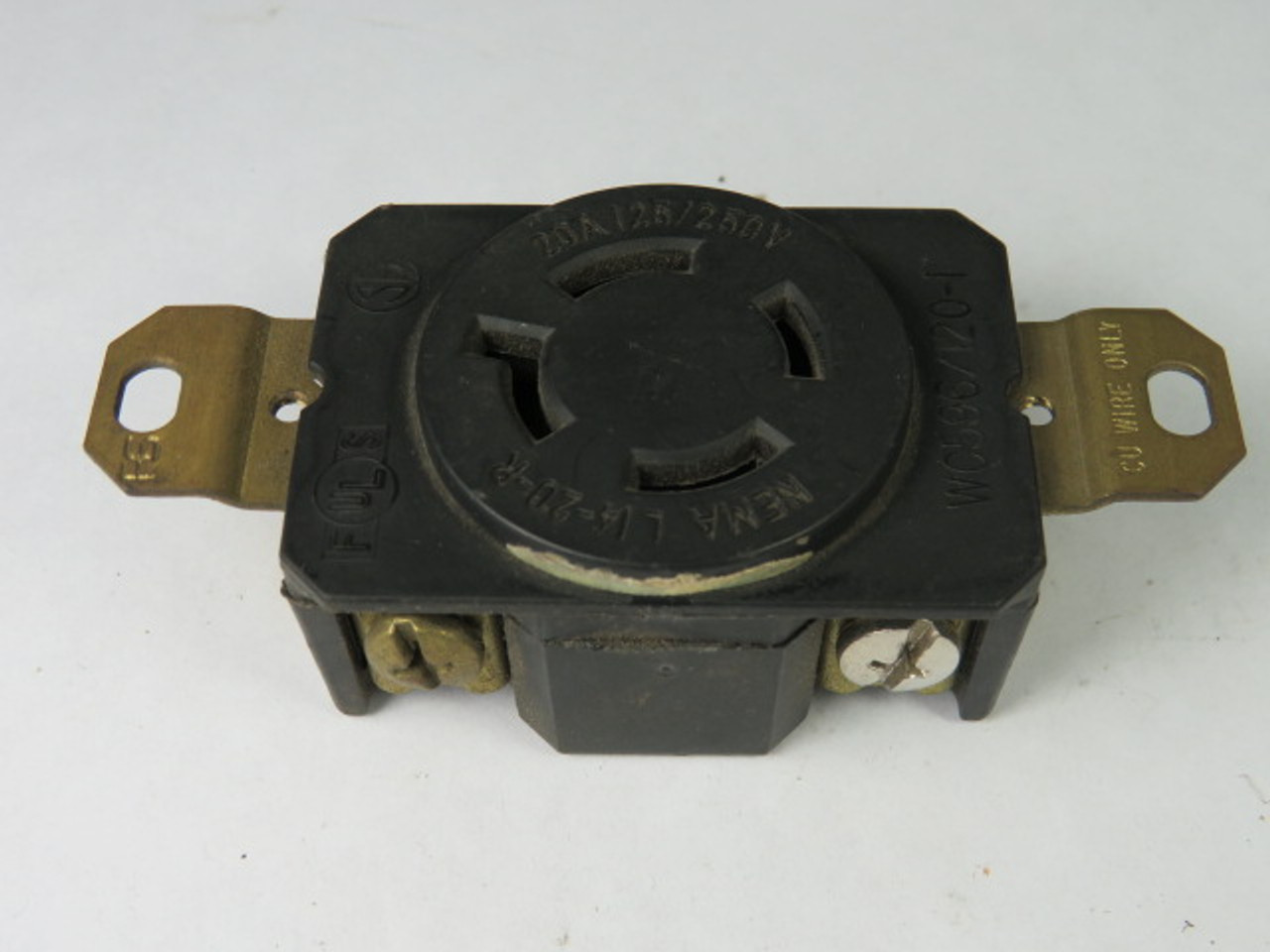 Pass & Seymour L1420-R Turnlok Receptacle 20A 125/250V 4W 3P USED