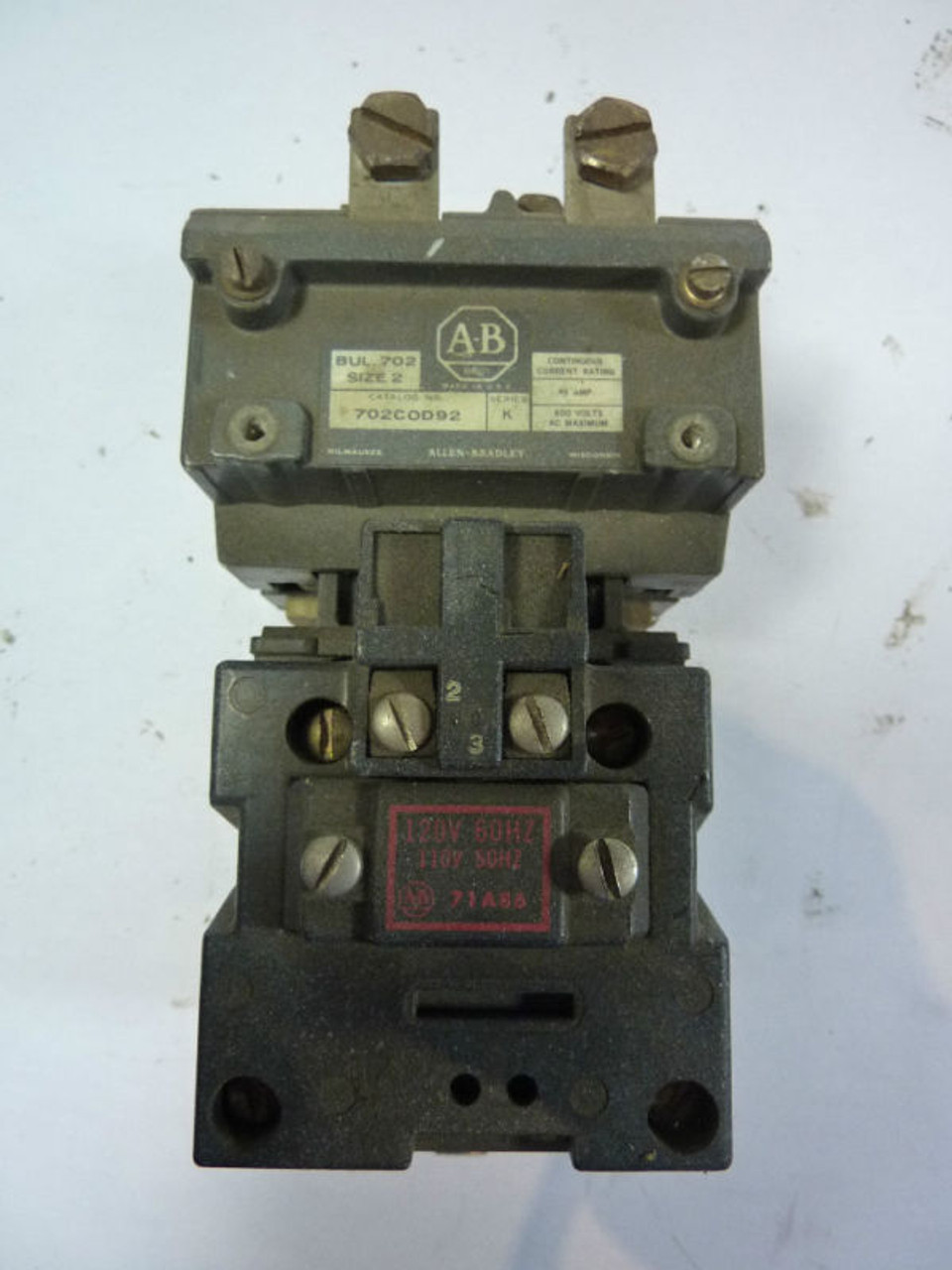 Allen-Bradley 709-COD92 Contactor 110/120V USED