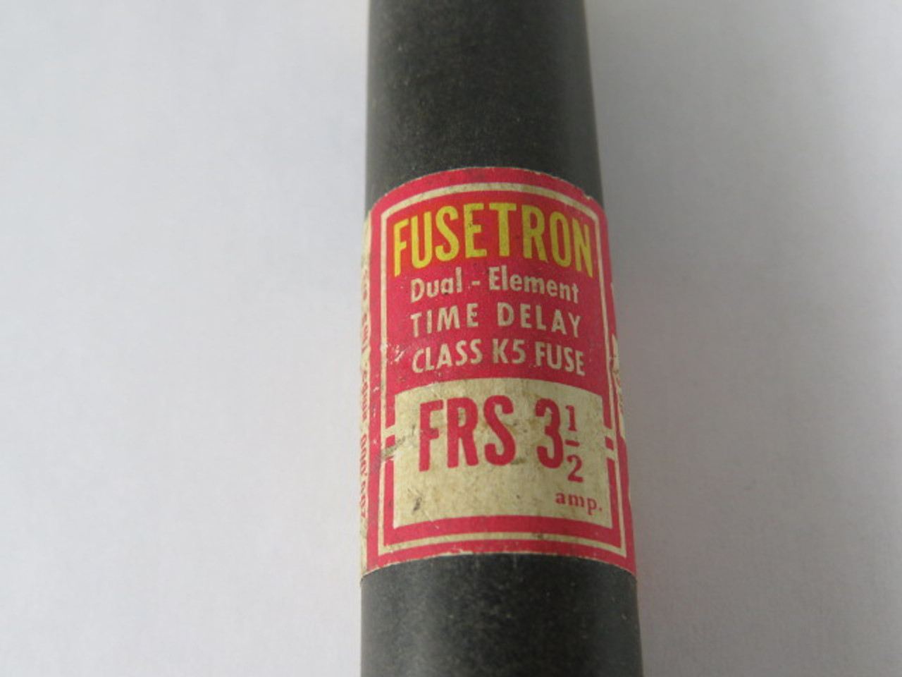 Fusetron FRS-3-1/2 Time Delay Fuse 3-1/2A 600V USED