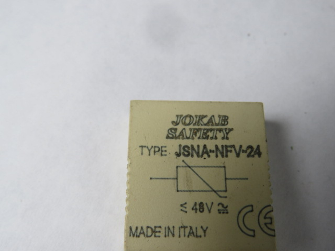 Jokab Safety JSNA-NFV-24 Noise Filter 48V For JSNA-MCL-31-24 USED