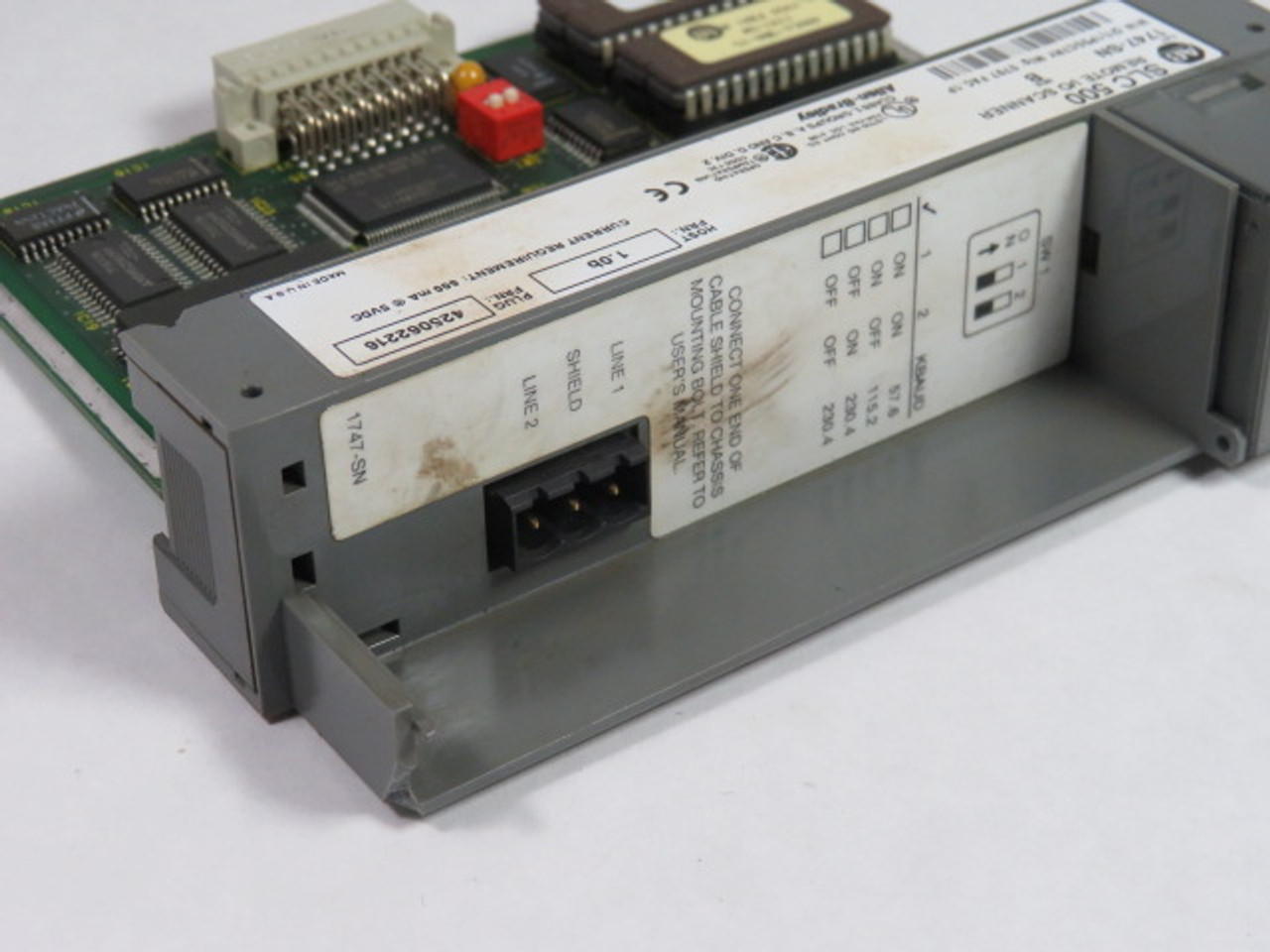 Allen-Bradley 1747-SN Series B Remote I/O Scanner BROKEN PART USED