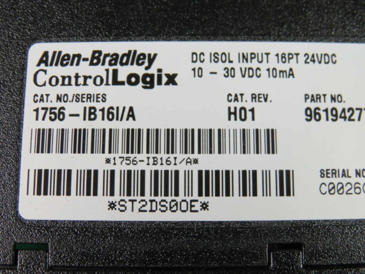 Allen-Bradley 1756-IB16I Series A DC Isolated Input Module 16PT 24VDC USED