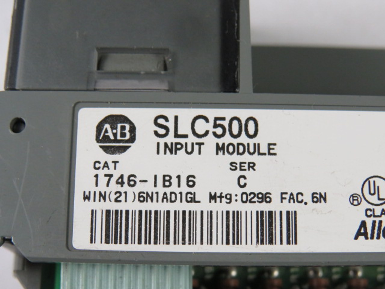 Allen-Bradley 1746-IB16 Ser. C Input Module 10-30VDC NO TERMINAL/DOOR USED