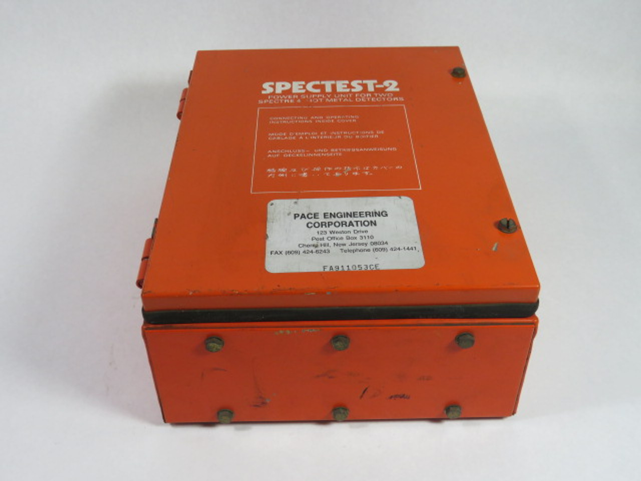 Davy McKee SPECTEST-2 Power Supply For Two Spectre 4 Hot Metal Detectors USED