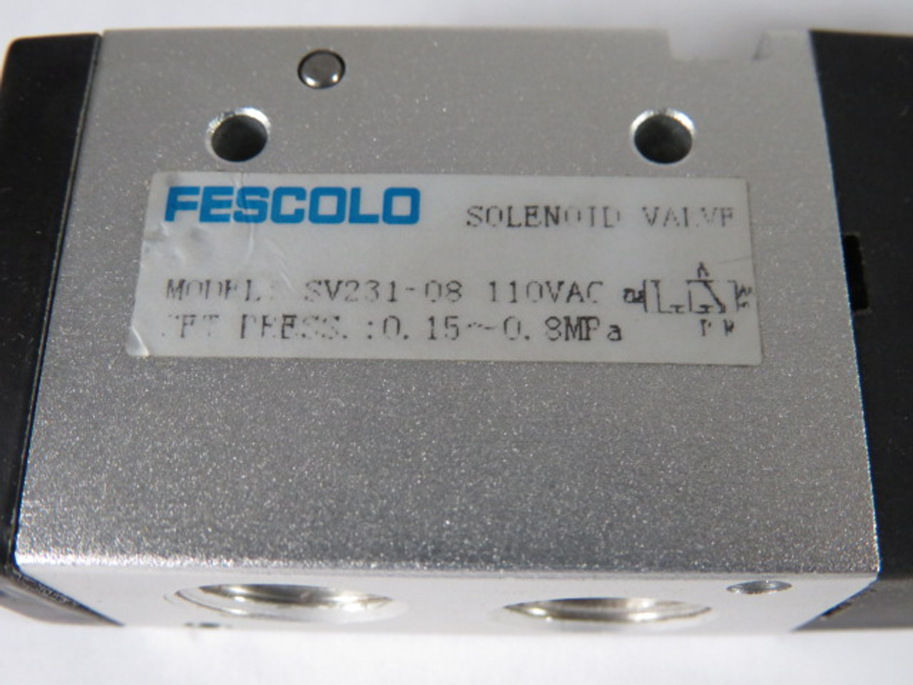 Fescolo SV231-08 Solenoid Valve 110VAC 0.15~0.8MPa USED