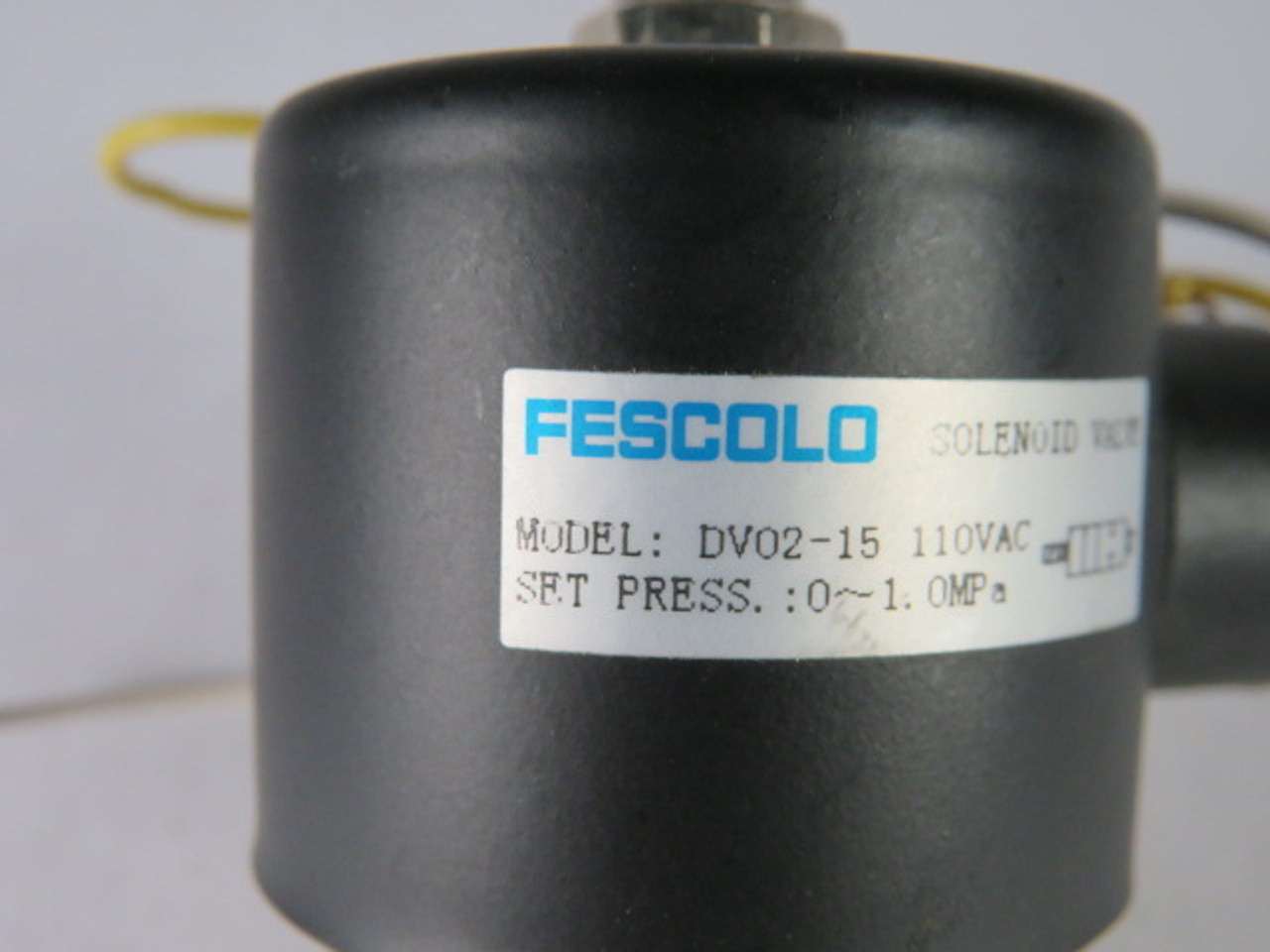 Fescolo DV02-15 Solenoid Valve 110VAC 0~1.0MPa USED