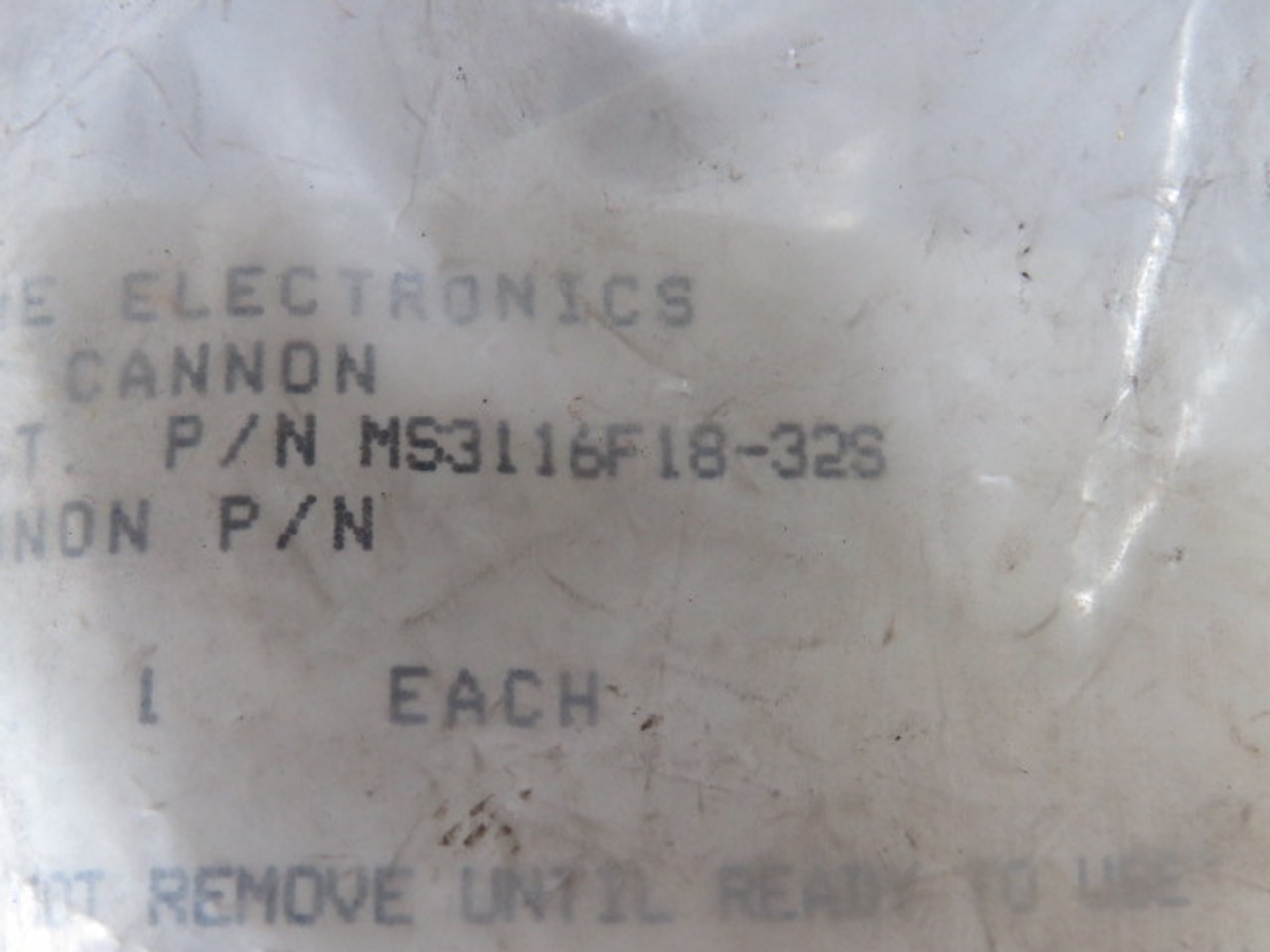 Itt Cannon MS3116F18-32S Circular MIL Spec Connector 7.5A 600V ! NWB !