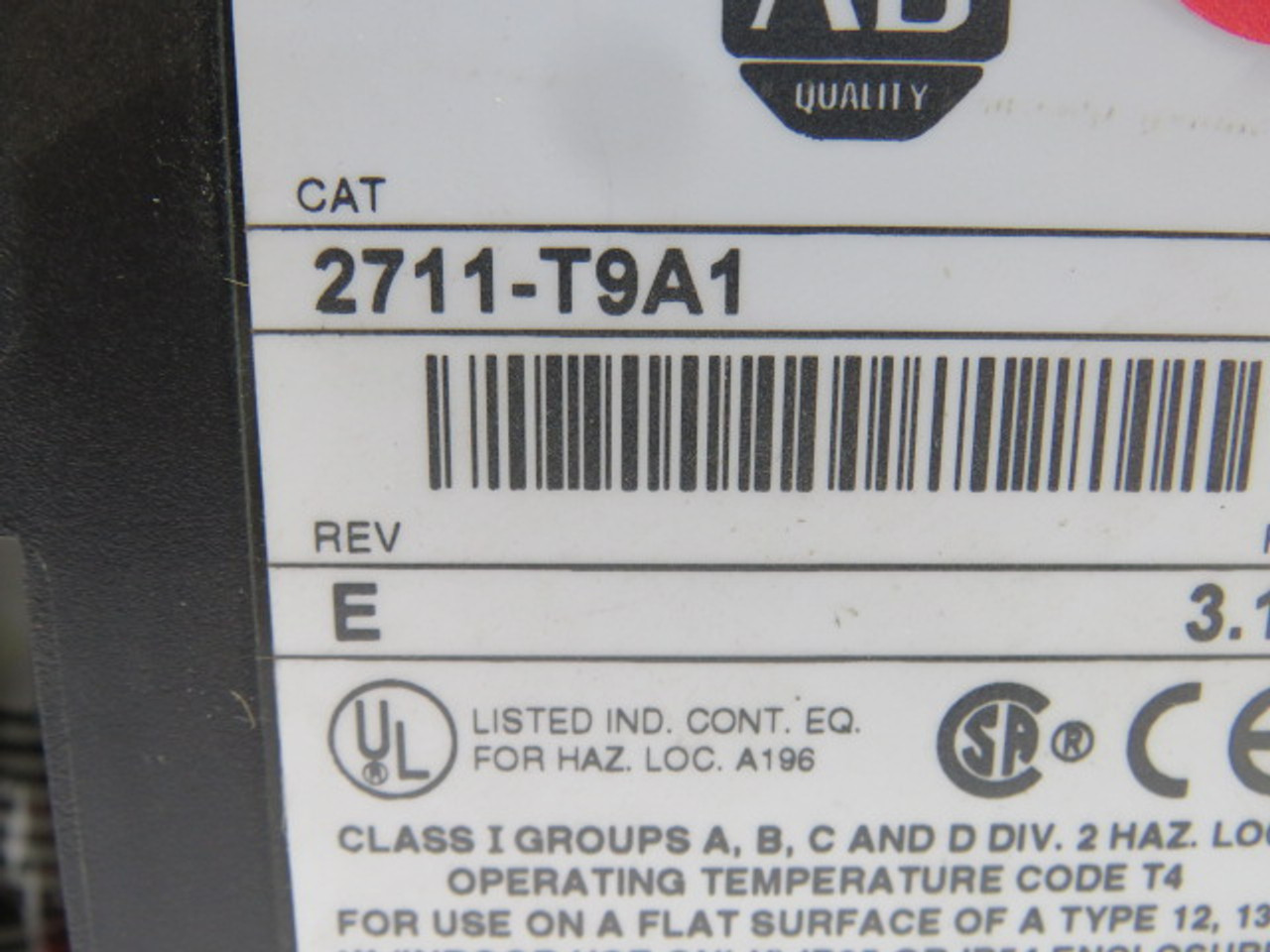 Allen-Bradley 2711-T9A1 Series F PanelView Operator Interface USED