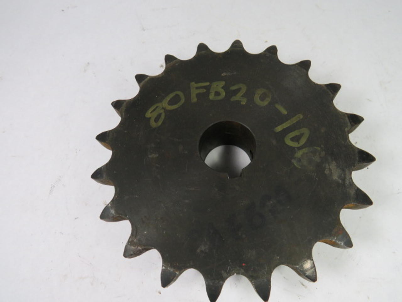 Generic H80-20-1-3/8 Roller Chain Sprocket 1-3/8" ID 20T 80C 4-1/4" OD USED