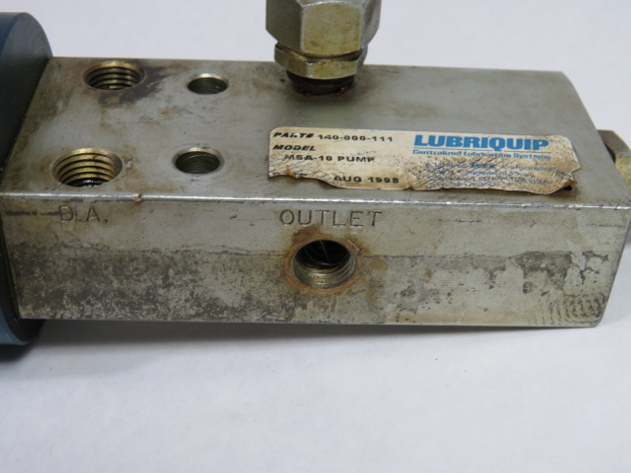 Lubriquip 140-000-111 Pump Assembly MAS-10 USED