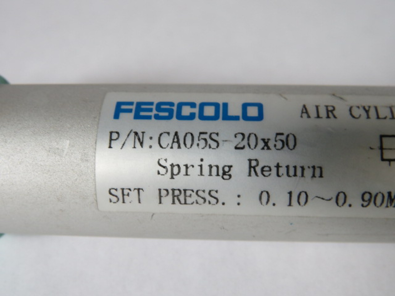 Fescolo CA05S-20x50  Air Cylinder 0.10~0.90MPa 7.7" USED