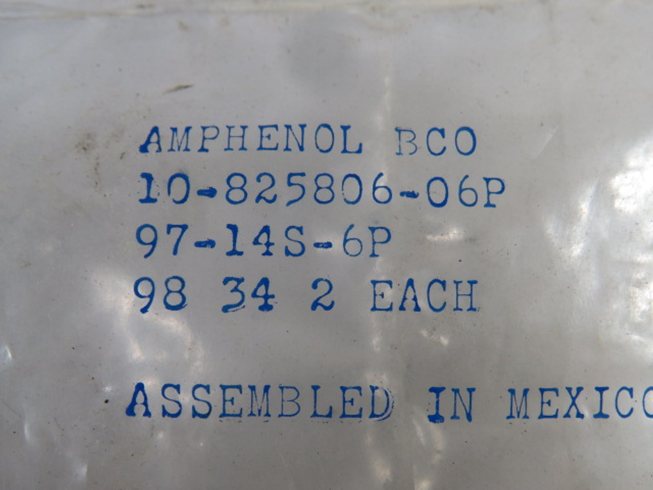 Amphenol 97-14S-6P Circular Connector Insert 6-Contacts Pack Of 2 ! NWB !