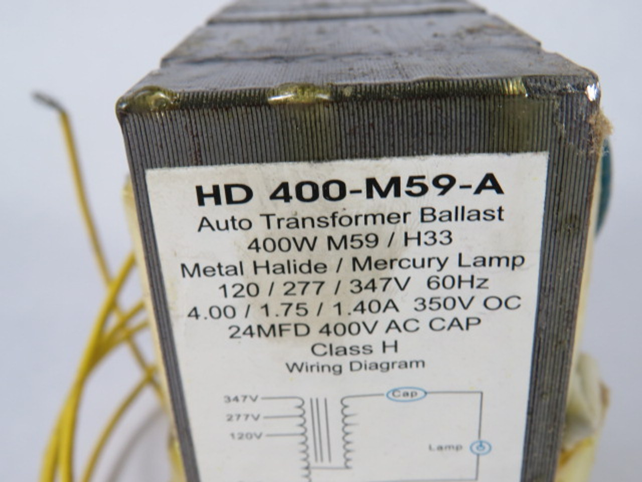 Ultrasave HD400-M59-A Magnetic HID Ballast 120/277/347V 4.0/1.75/1.40A ! NOP !