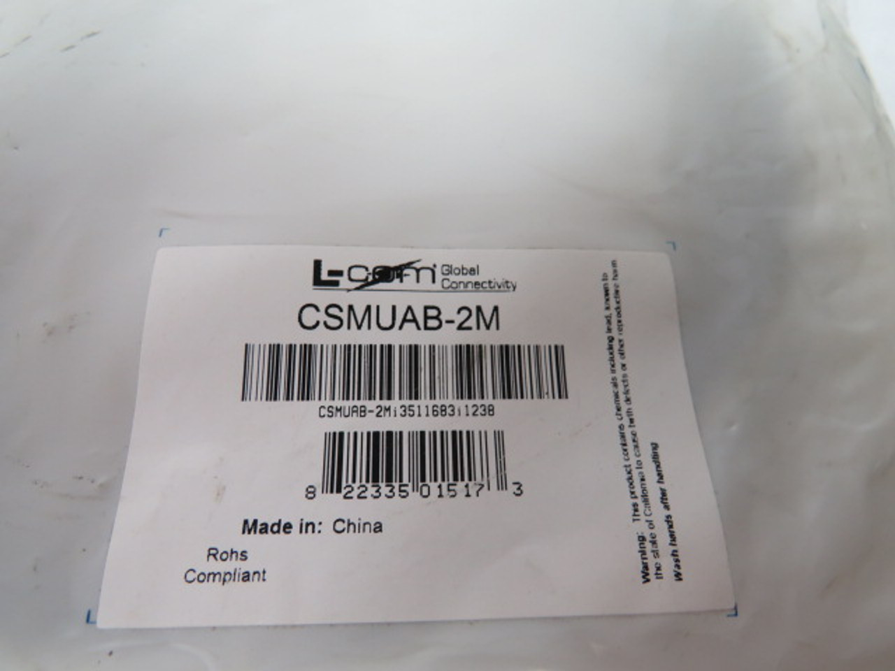 L-Com CSMUAB-2M Ethernet Cable ! NWB !