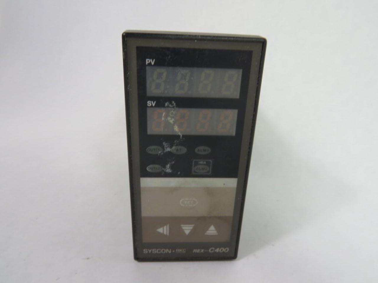 Syson C400AJA1-MM*BS Temperature Controller 100-240VAC 50/60Hz. 0-800F ! AS IS !