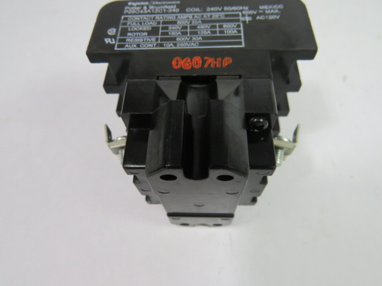 Potter & Brumfield P25C43A12C1-240 Relay Contactor 240V 50/60Hz. USED