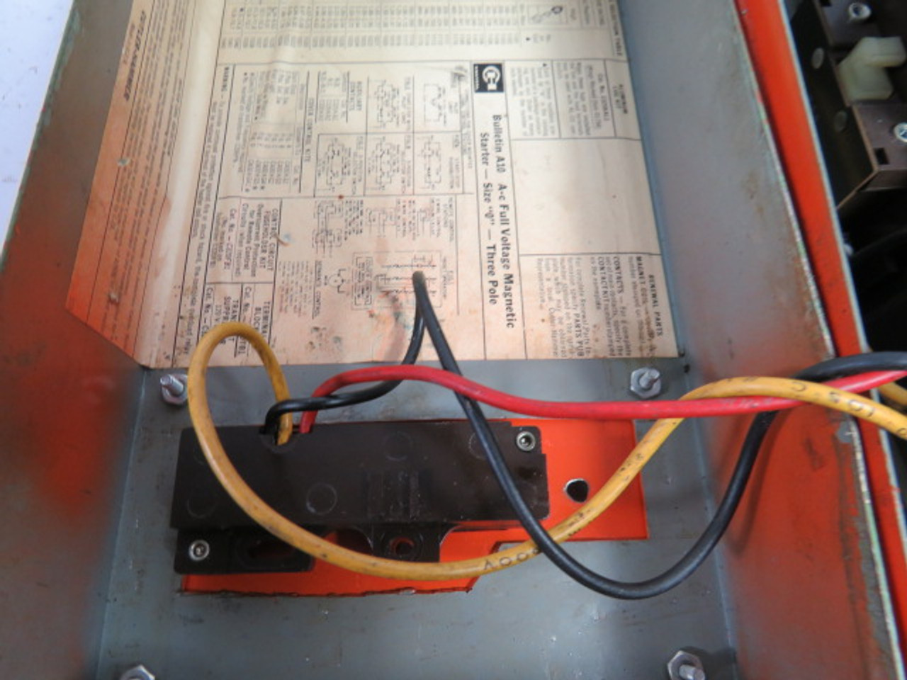 Cutler-Hammer A10BG0D Motor Starter 3-PH 550V/50Hz 600V/60Hz Coil 18A 3P USED