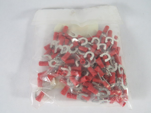 Quick Cable 160132-100 PVC Solderless Terminal #10 Locking Spade 22-18 100Pk NWB