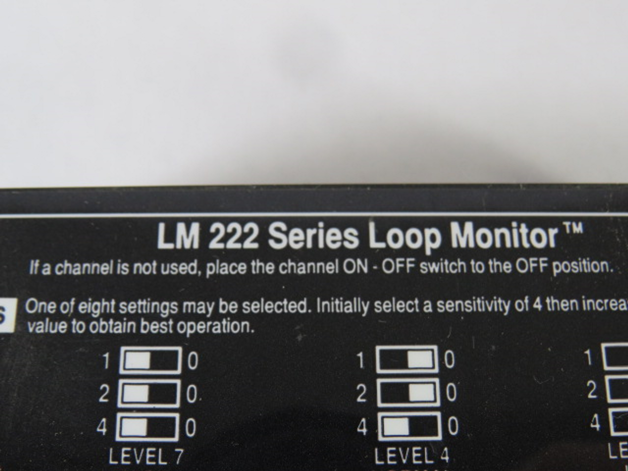 EDI LM222 Series Loop Monitor USED