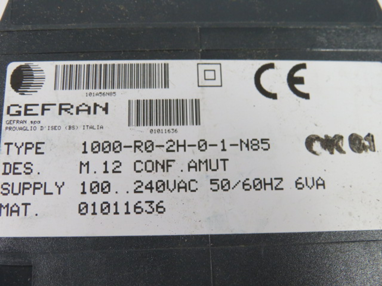 Gefran 1000-R0-2H-0-1-N85 Temperature Controller USED