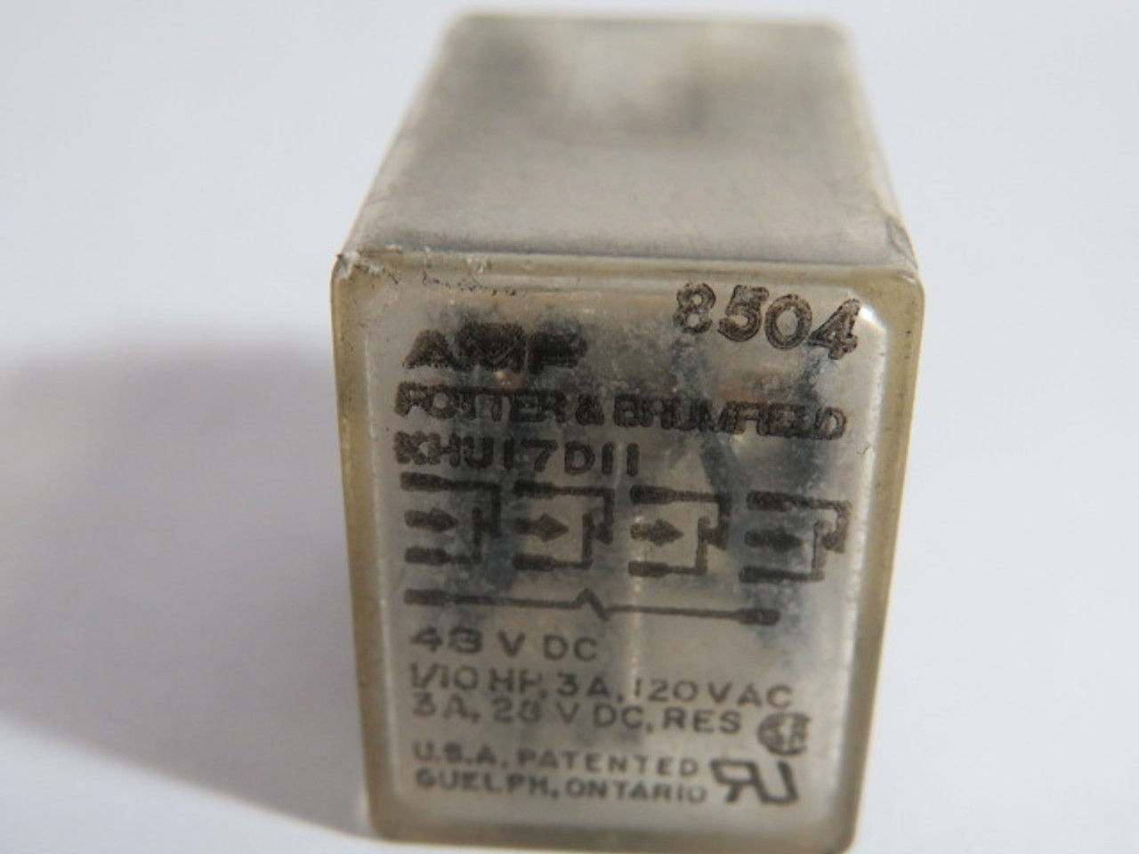 Potter & Brumfield KHU17D11-48 Relay 48VDC 3A 120VAC 14-Pin USED