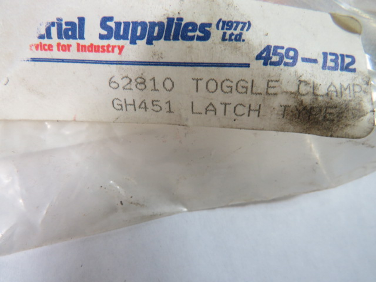 Good Hand GH-451 Toggle Clamp w/ Single Hook 375lbs Holding Capacity ! NWB !