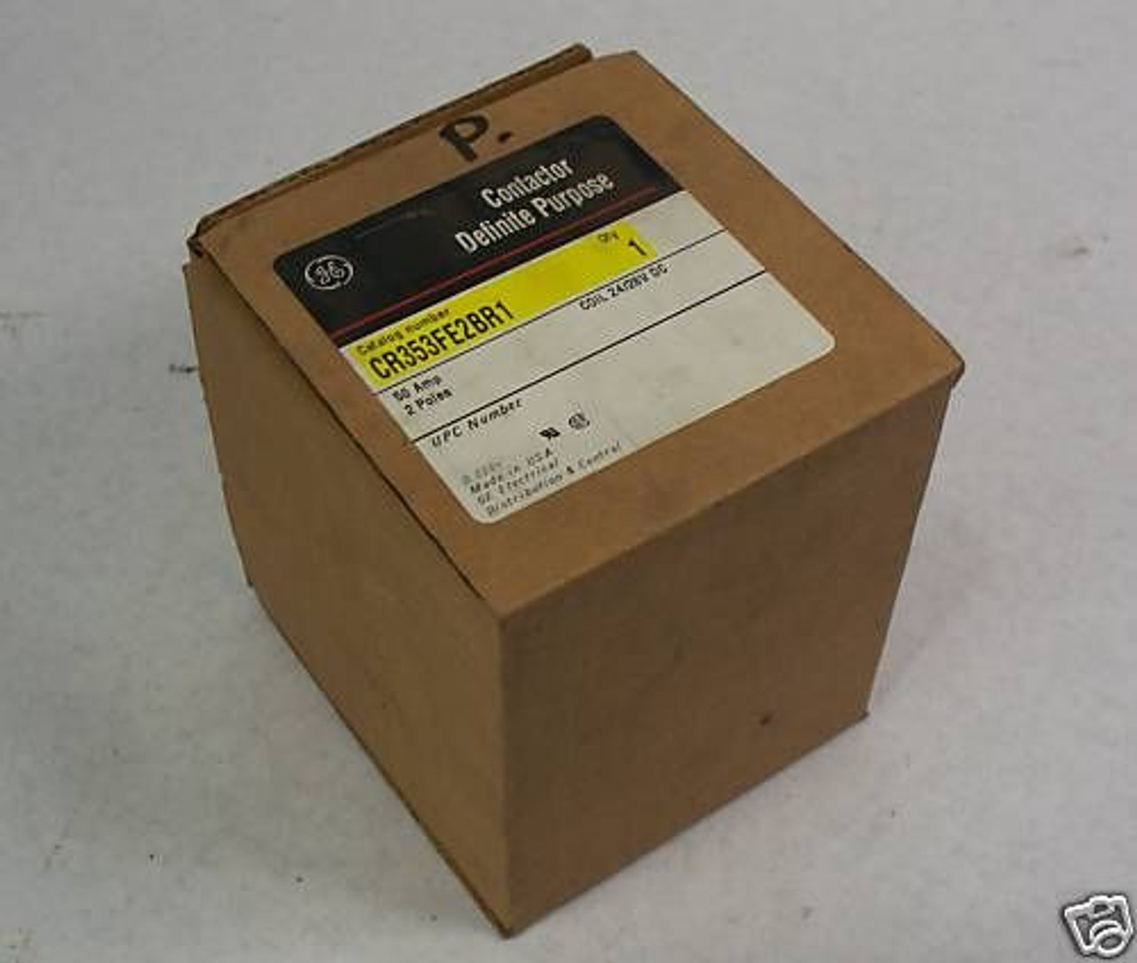 GE CR353FE2BR1 2 Pole 50A 24/28VDC Contactor ! NEW !