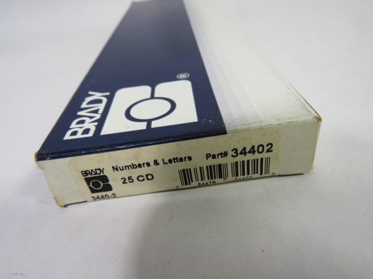 Brady 3440-2 Kit of Number Labels 25-Pack #2 NEW