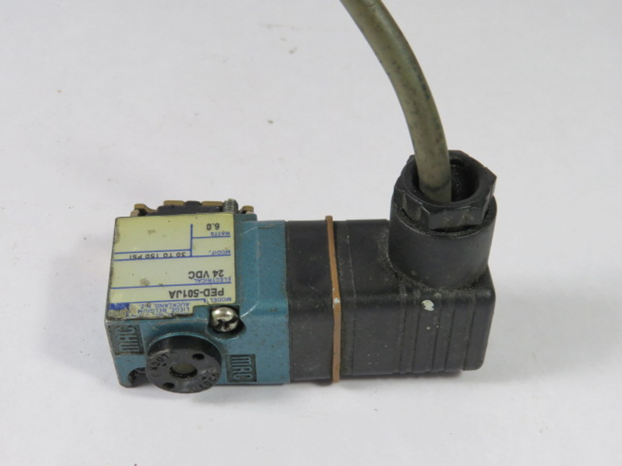 Mac PED-501JA Pilot Valve 24VDC 6.0W 30-150PSI USED