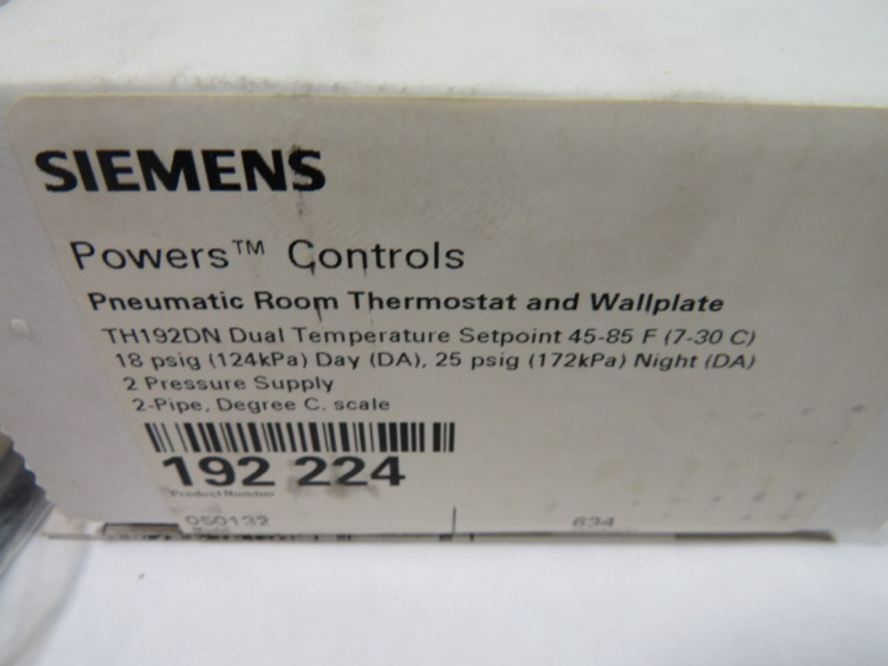 Siemens 1923144 Retrostat Retrofit Kit Type Day/Night DA/DA Action 7-30C ! NEW !