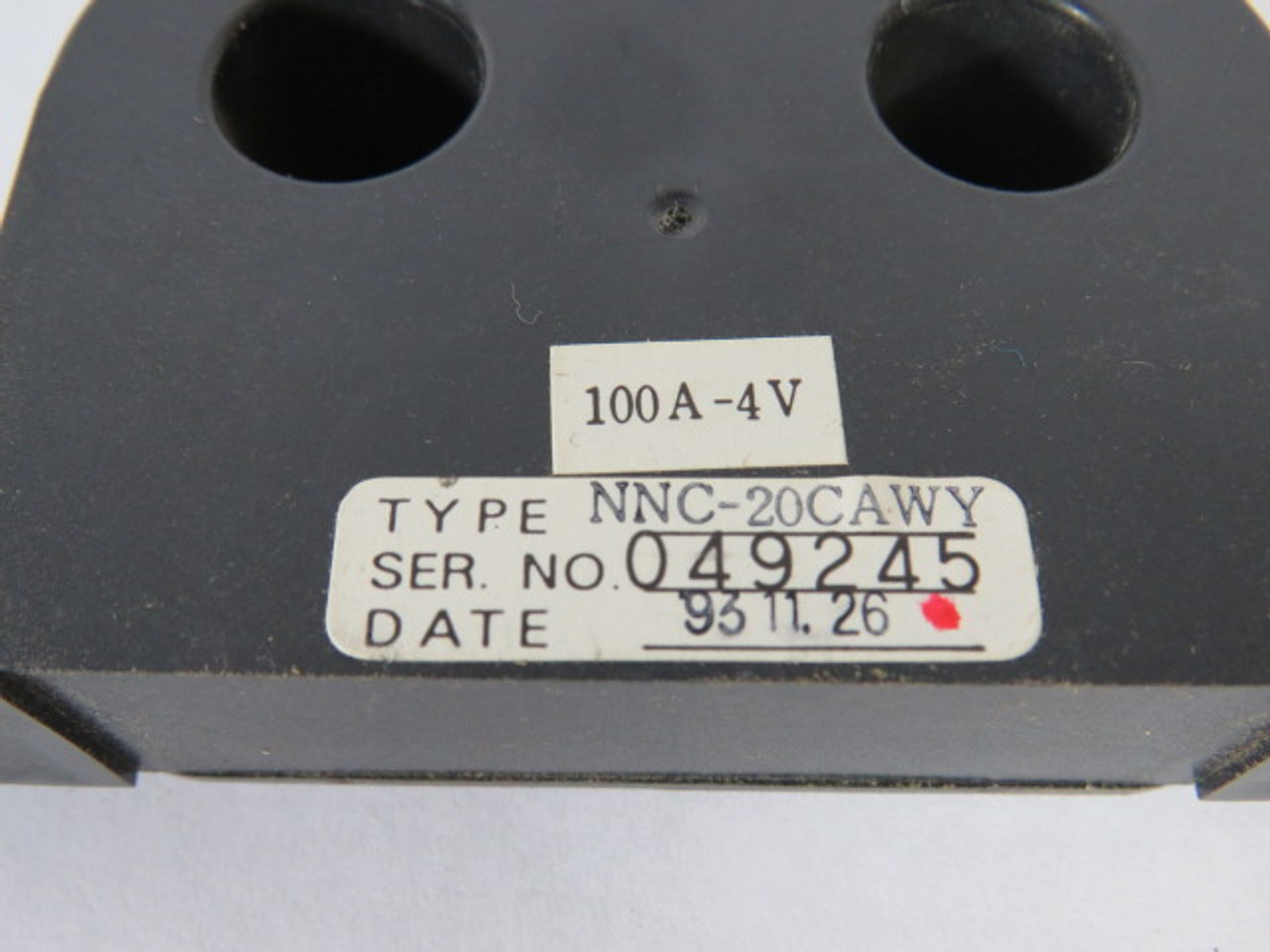 Nana Electronics NNC-20CAWY Current Transformer 100A 4V USED