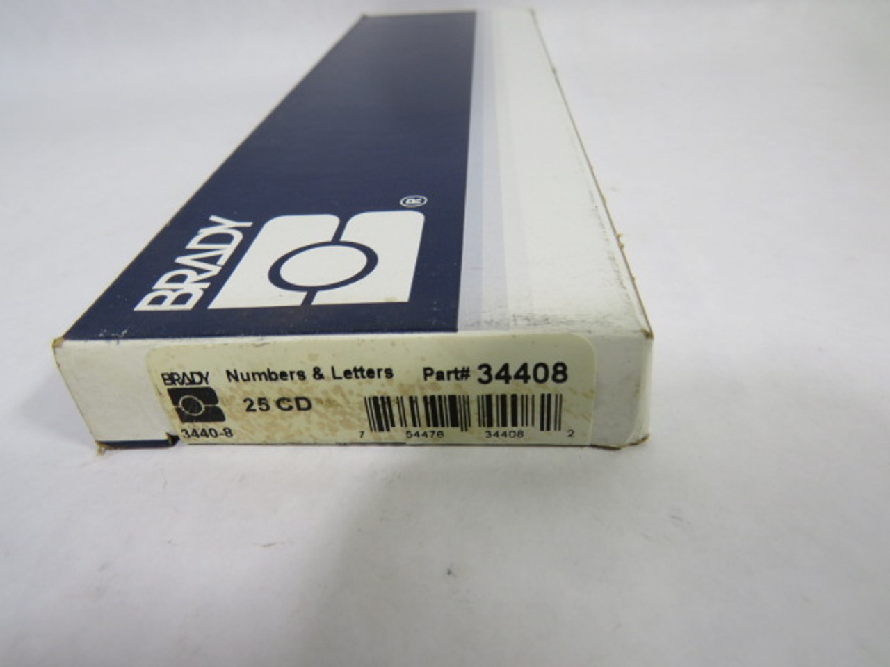 Brady 3440-8 Kit of Number Labels 25-Pack #8 NEW