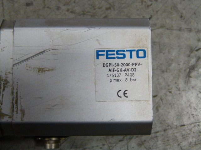 Festo 175137 DGPI-50-2000-PPV-AIF-GK-AV-D2 Linear Drive 2000mm Stroke USED