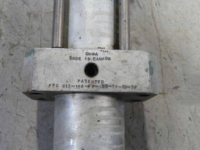 Ohma FPO-813-756-FF-50-TR-12-SF Pneumatic Cylinder 3-1/4" Bore USED
