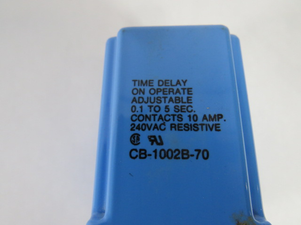 Potter & Brumfield CB-1002B-70 Time Delay Relay 0.1-5sec 240VAC 10A USED