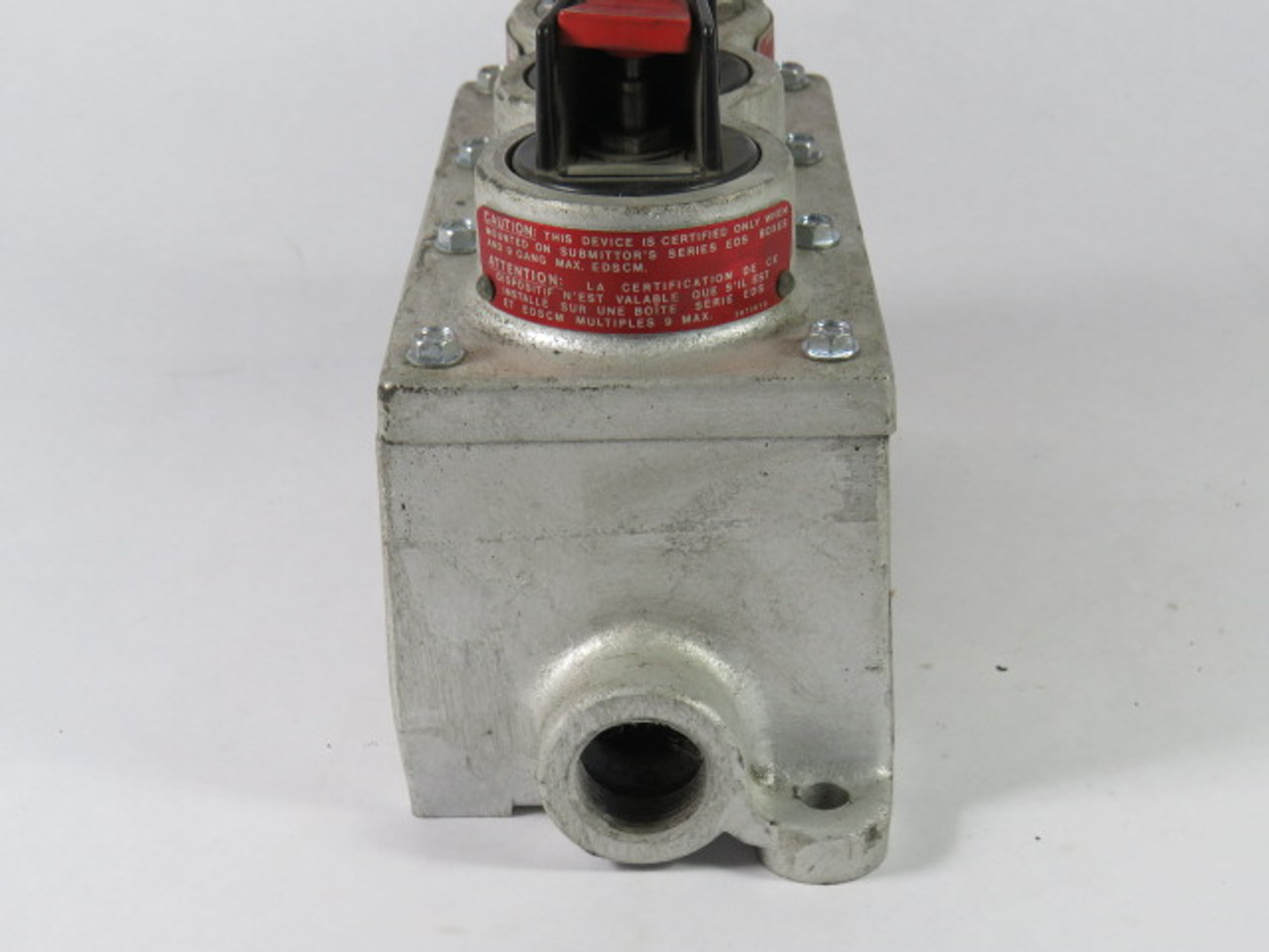 Crouse-Hinds DS-514-J Receptacle Box W/ Push Button Start/Stop 120V 6W USED