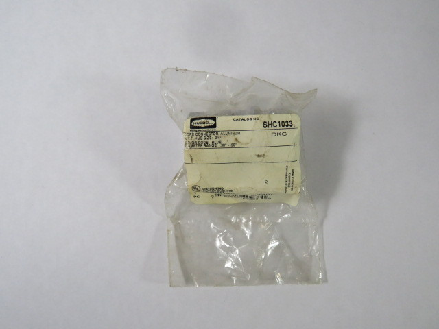 Hubbell SHC1033 Cord Connector Aluminum NPT-3/4" Dia. Range-.38"-.50" BLUE NWB
