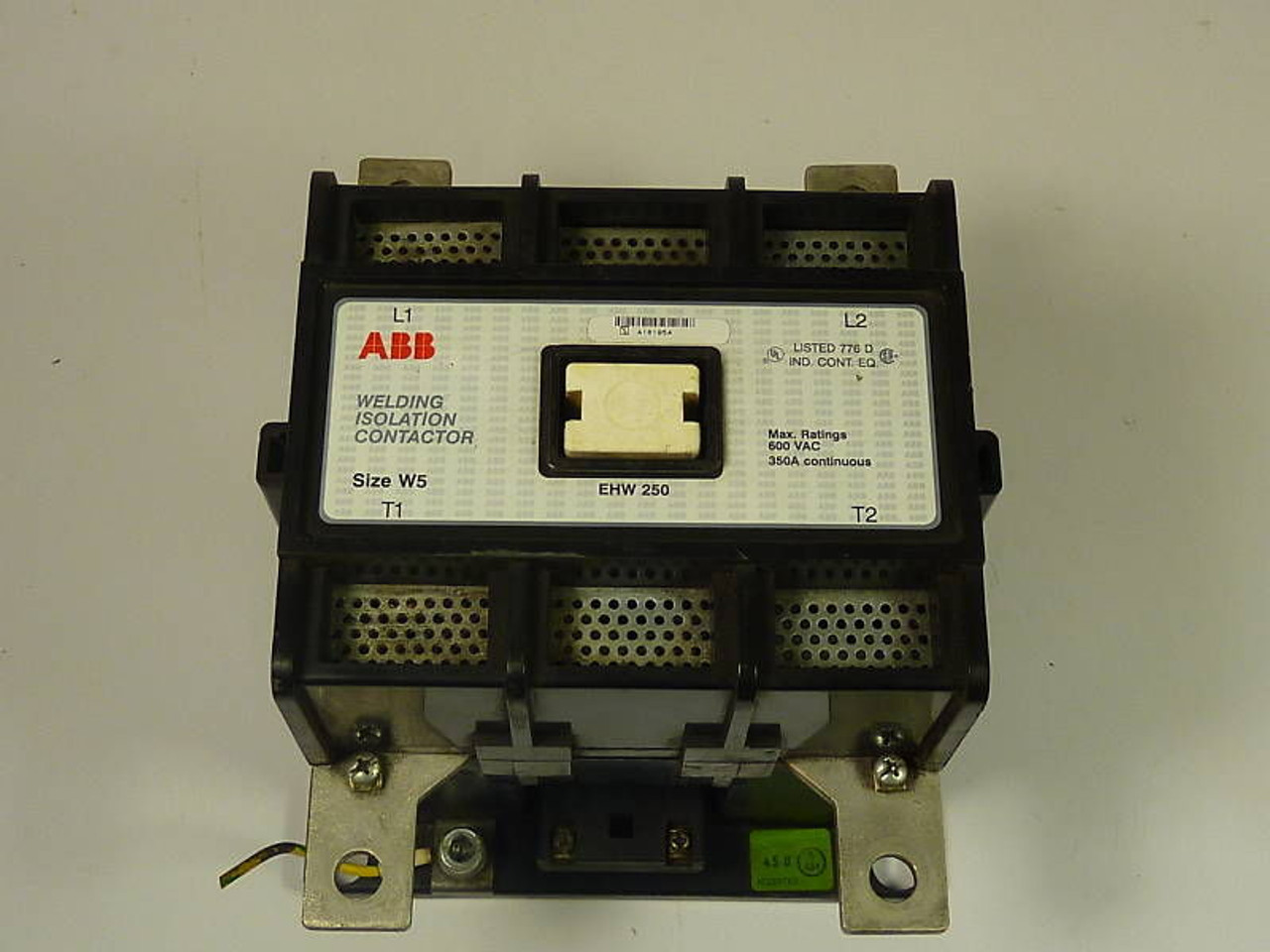 ABB Welding Isolation Contactor EHW 250C 2P-*L USED